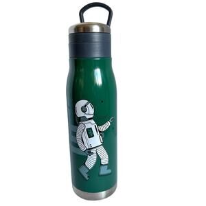 h2go Lumos 25oz Stainless Steel Bottle – Green Astronaut Design, Insulated, New
